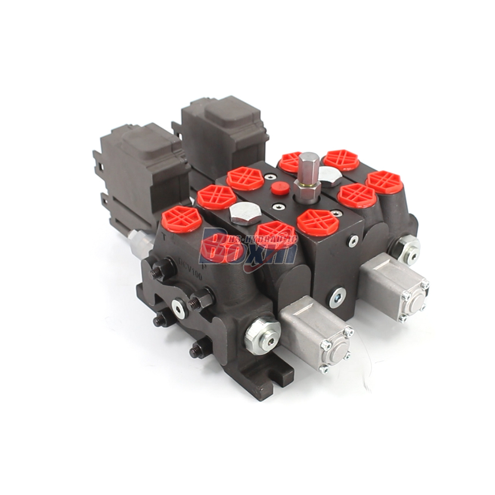 Bulk Supply DCV100EMA-YT-JYT-J-K Electric Motor 2 Spool Sectional Directional Valve main image